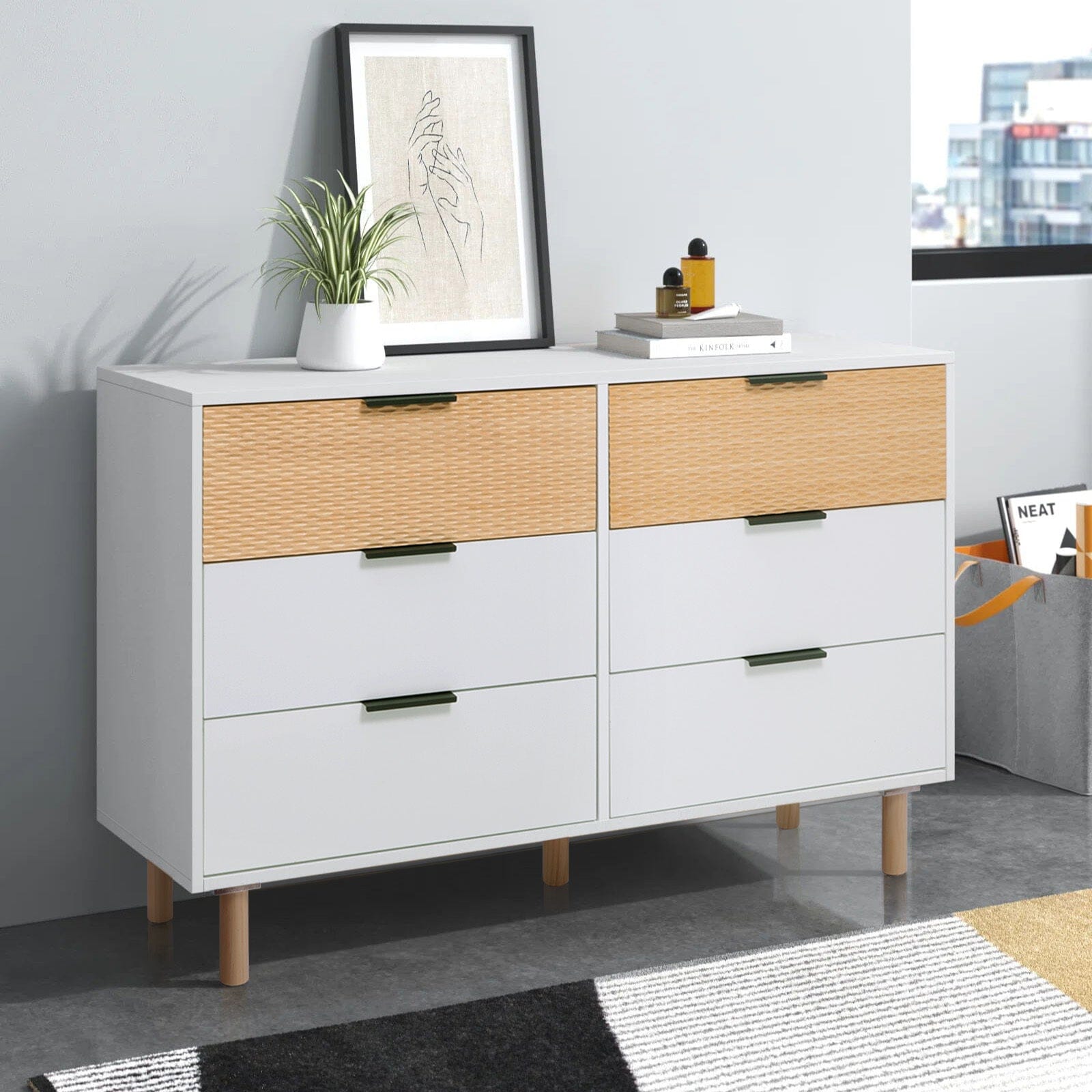 Contemporary Wooden Storage Cabinet Living and Home
