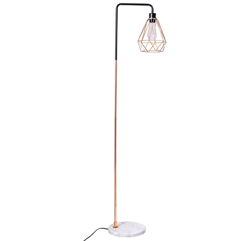 Modern Floor Lamp with Marble Base - Dimmable Floorlamp Living and Home