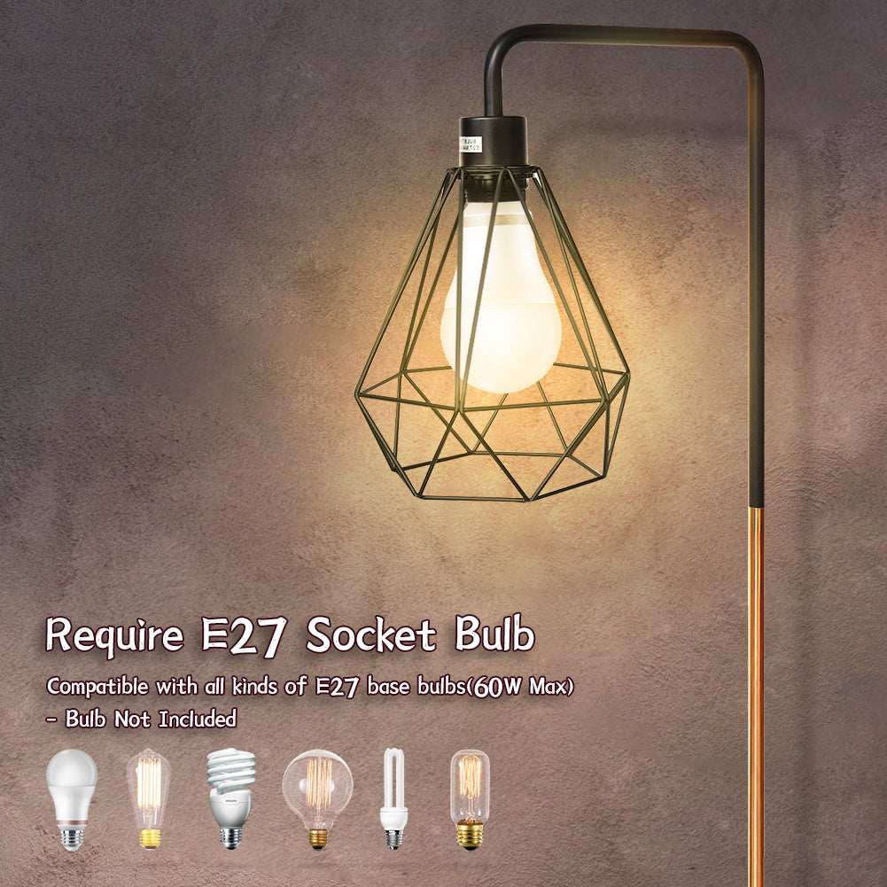 Modern Floor Lamp with Marble Base - Dimmable Floorlamp Living and Home