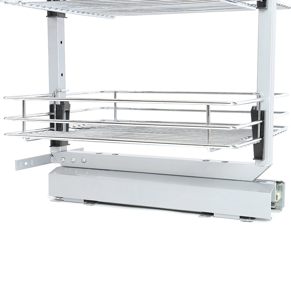 6-Tier Metal Kitchen Cabinet Basket Shelf Tall Pull-out Basket Shelves Kitchen Shelves Living and Home