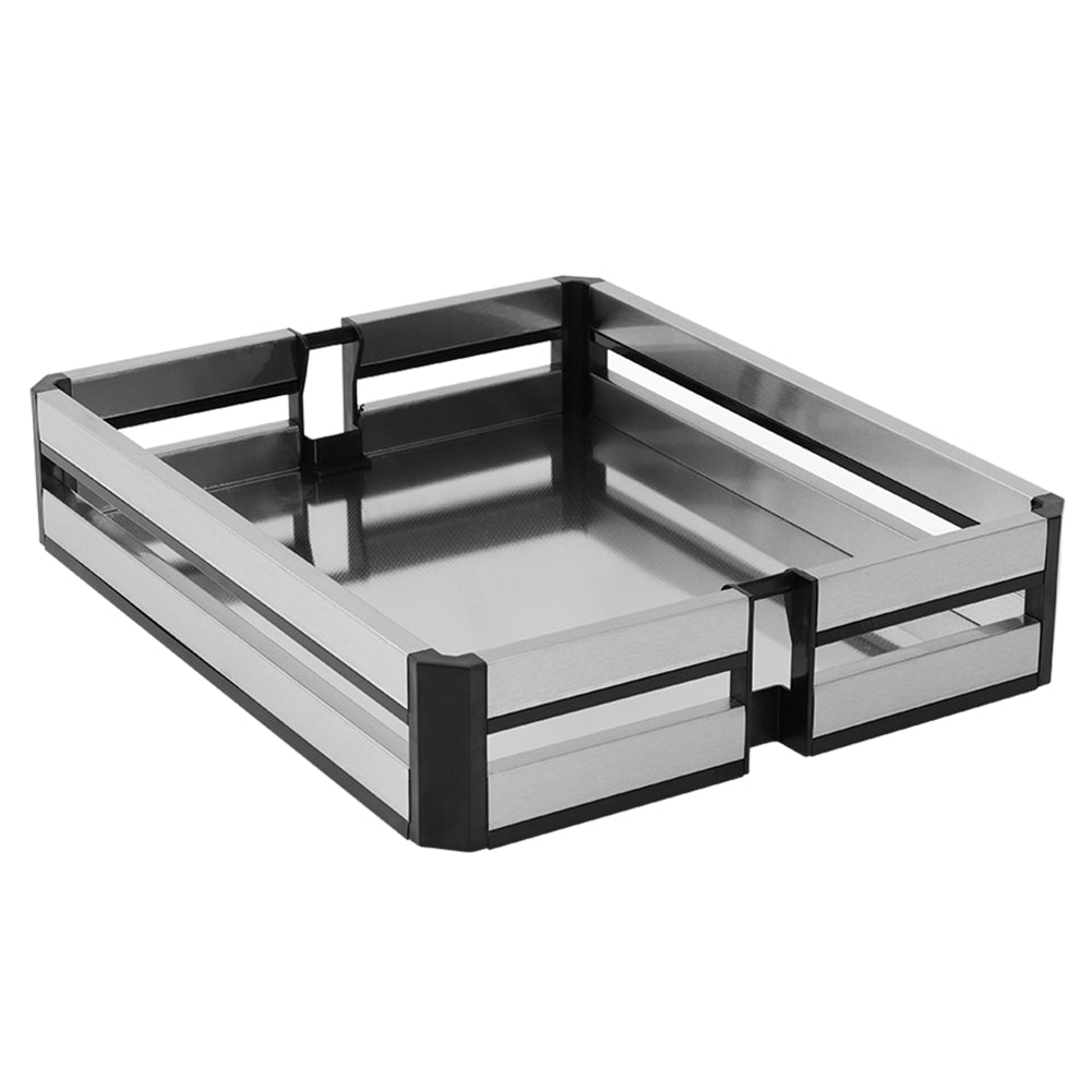 6-Tier Metal Kitchen Cabinet Basket Shelf Tall Pull-out Basket Shelves Kitchen Shelves Living and Home