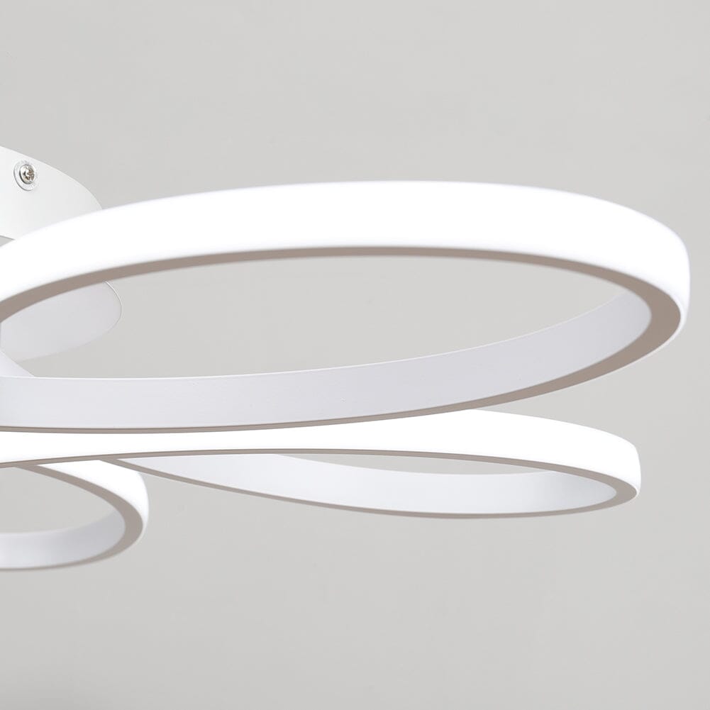 Floral 6 Rings Modern LED Ceiling Light Non-Dimmable Petal Flower-Shaped Light Ceiling Lights Living and Home