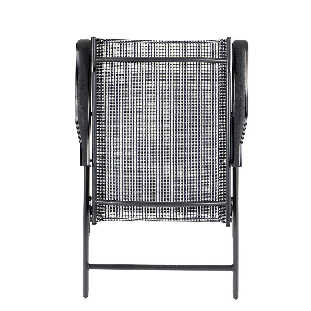 Garden Rectangular Ripple Glass Table with/without Folding Chairs Garden Dining Sets Living and Home