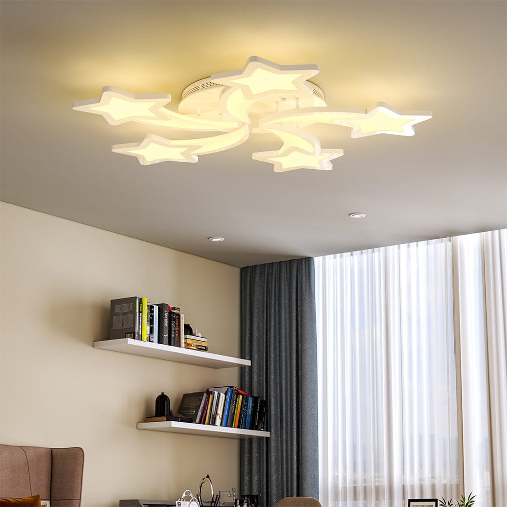 Modern LED Ceiling Light with Star Lampshades Ceiling Lights Living and Home