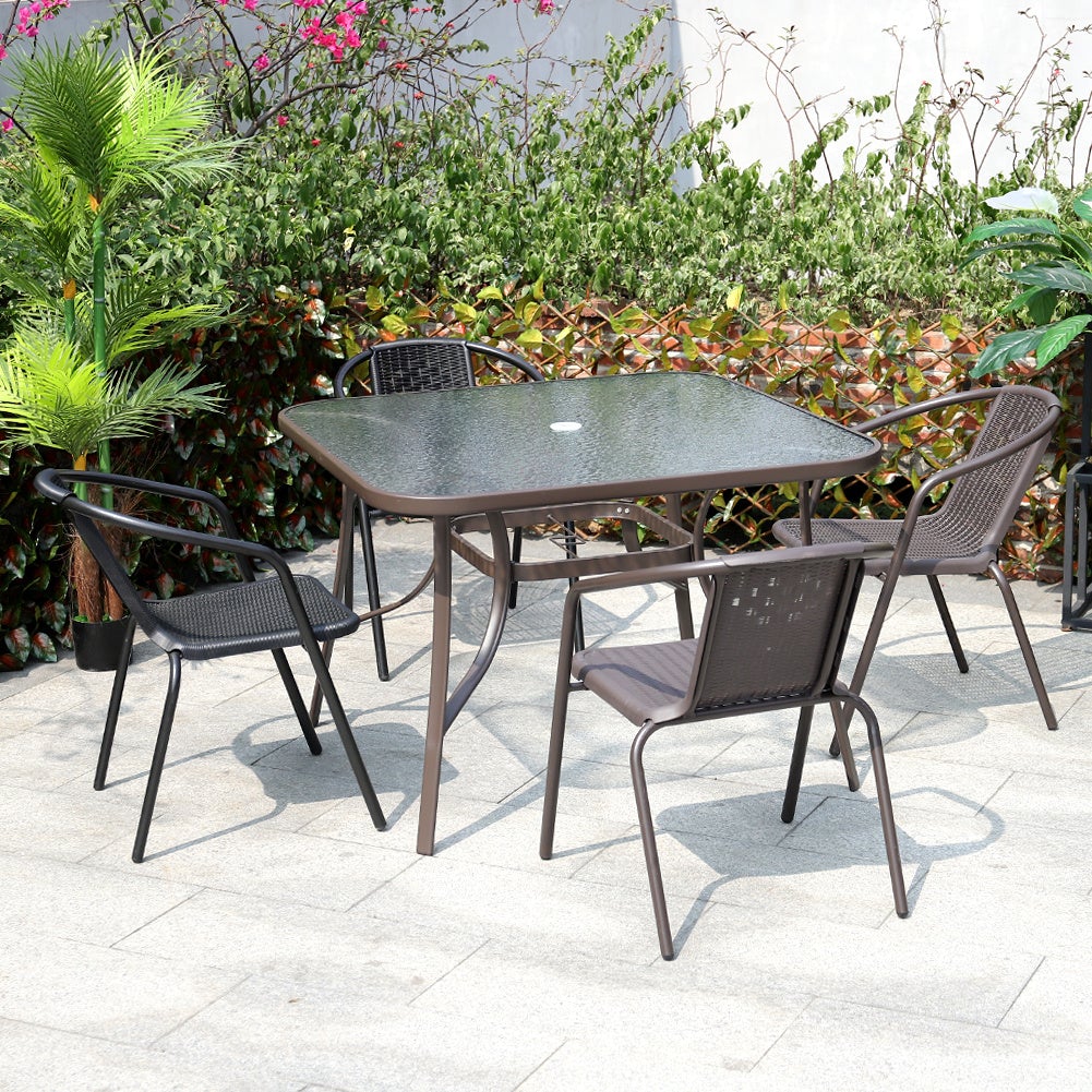 3/5pcs Garden Patio Dining Set Outdoor Furniture GARDEN DINING SETS Living and Home