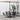 Outdoor Round Dining Set Tempered Glass Table and Rattan Chairs Garden Dining Sets