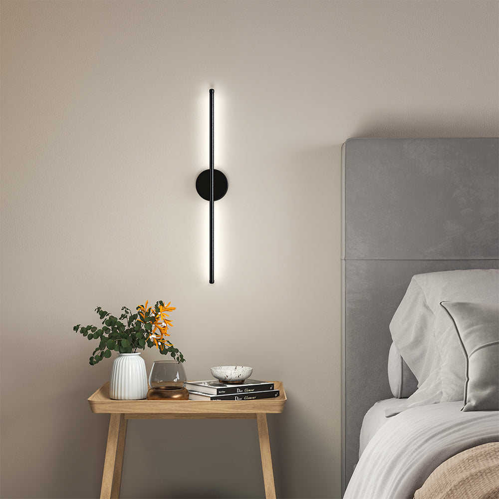 Minimalistic Linear LED Wall Sconce for Living Room Bedroom Wall Lamps Living and Home White
