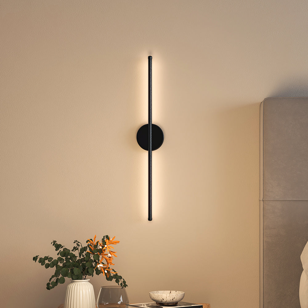 Minimalistic Linear LED Wall Sconce for Living Room Bedroom Wall Lamps Living and Home Warm