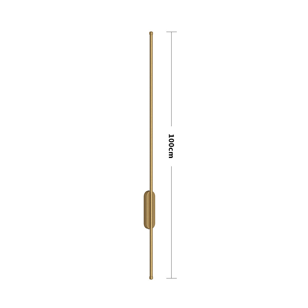 Modern Gold Aluminum Linear LED Wall Lighting Fixture 100cm Wall Lamps Living and Home