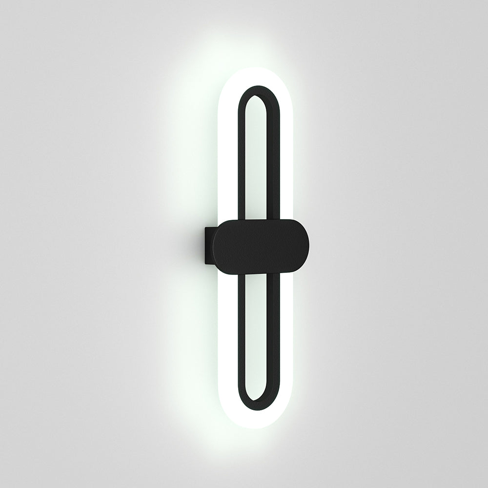 Modern Oval LED Wall Light with Acrylic Shade Wall Lamps Living and Home