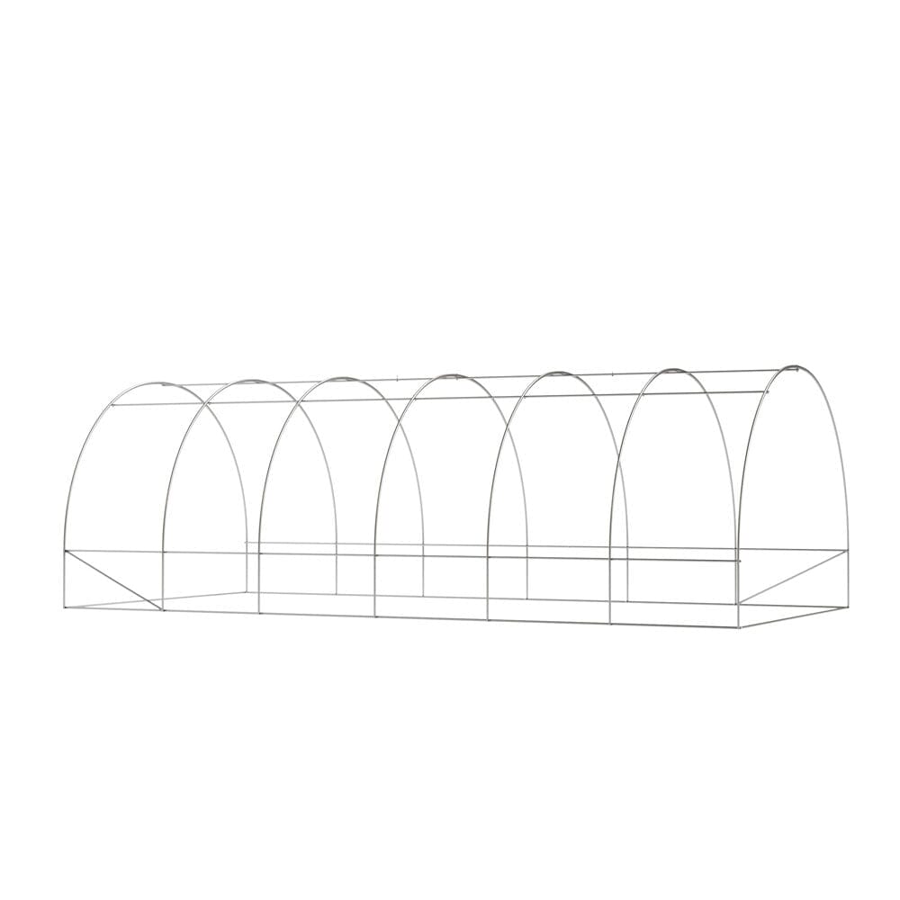 Green Outdoor Walk-in Tunnel Greenhouse with Steel Frame Greenhouses Living and Home