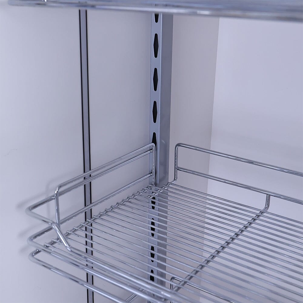 Tall Tandem Metal Pull Out Pantry Kitchen Shelves Living and Home