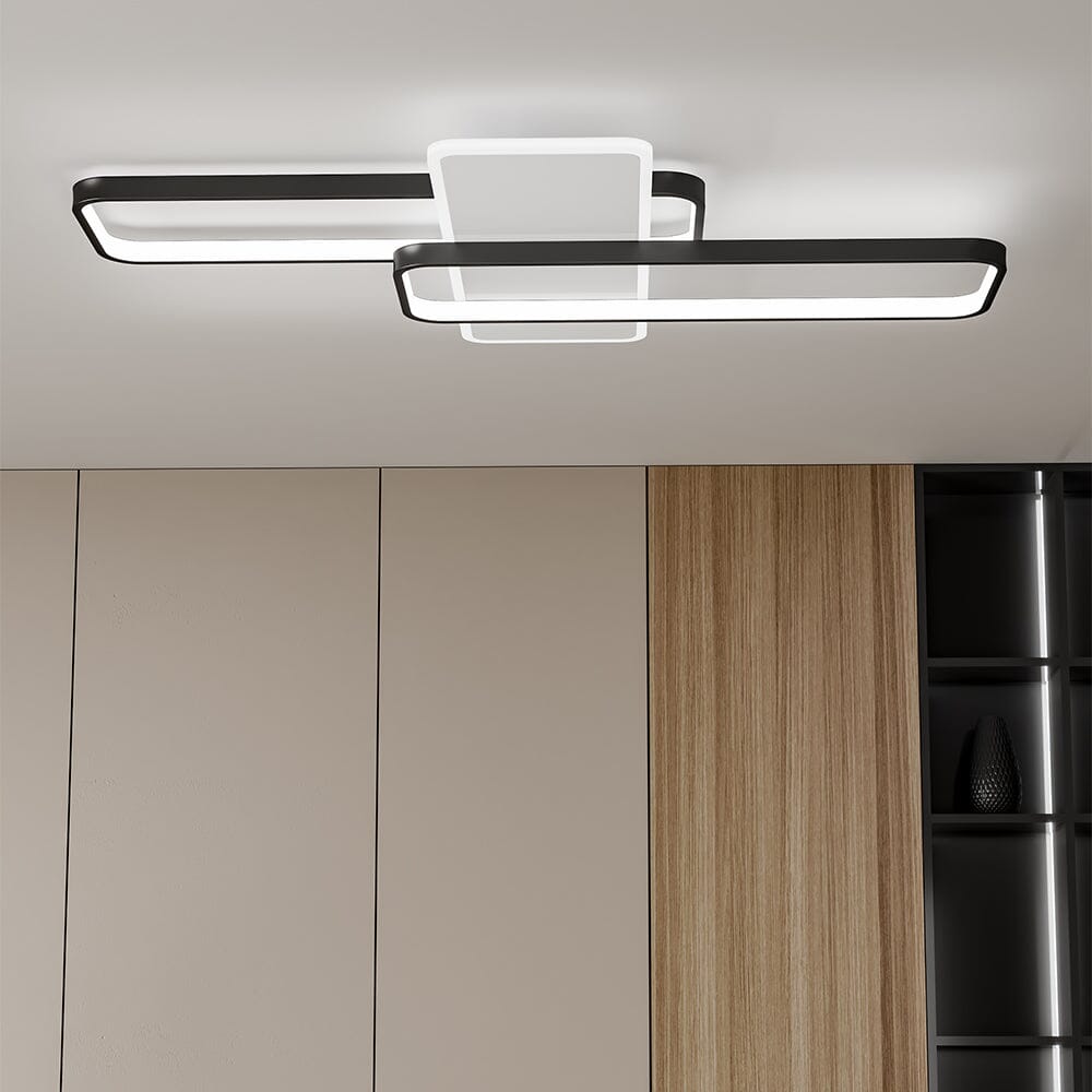 Modern Rectangular LED Ceiling Light Flush Mount Ceiling Lights Living and Home