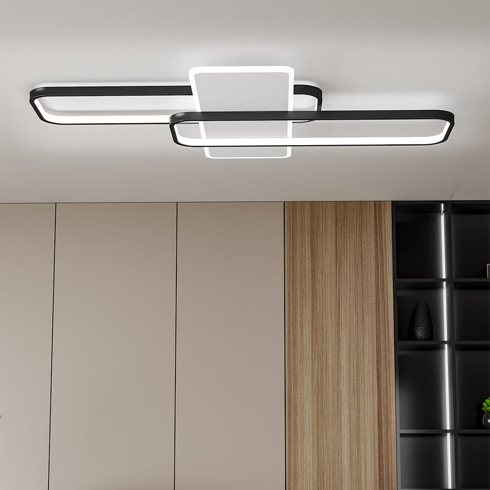 Modern Rectangular LED Ceiling Light Flush Mount Ceiling Lights Living and Home