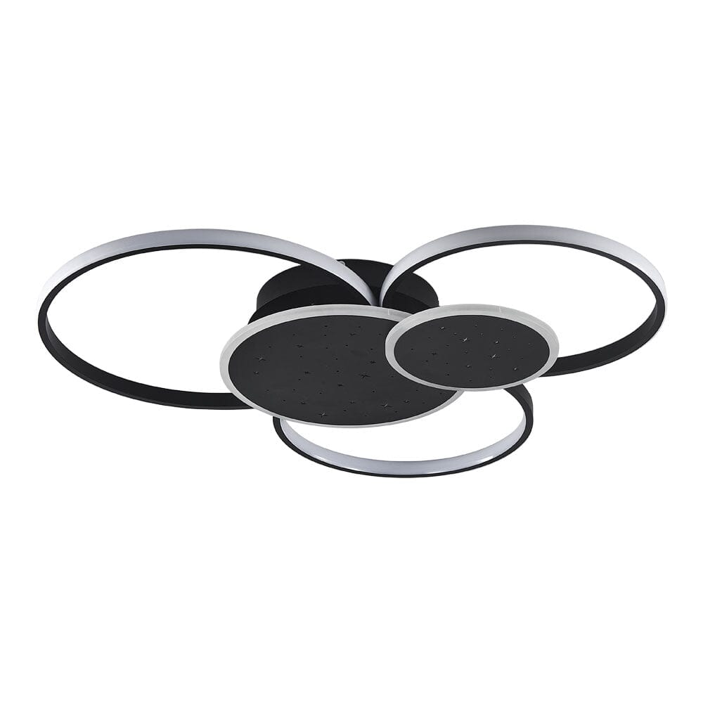 Modern 5 Rings LED Ceiling Light 115W White Light Ceiling Lights Living and Home