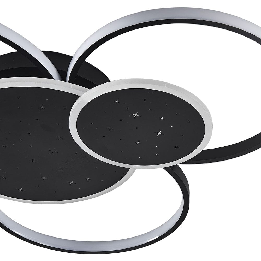 Modern 5 Rings LED Ceiling Light 115W White Light Ceiling Lights Living and Home
