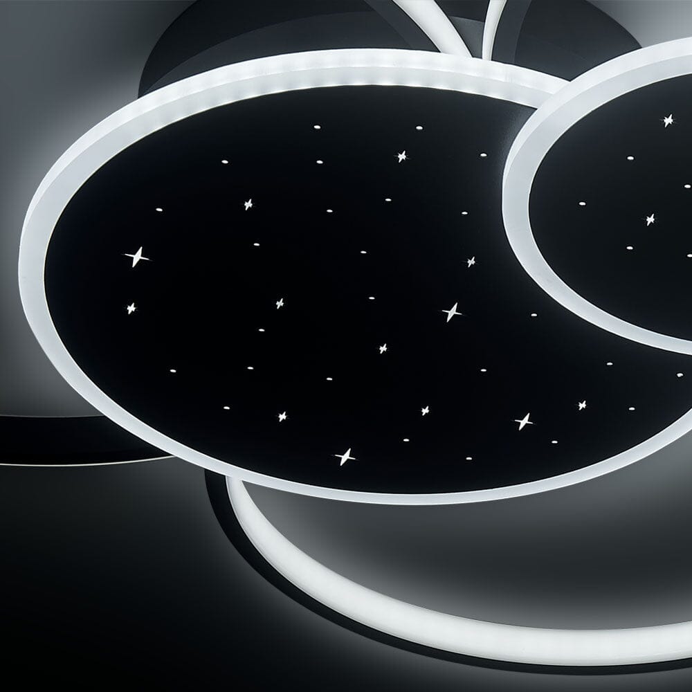 Modern 5 Rings LED Ceiling Light 115W White Light Ceiling Lights Living and Home
