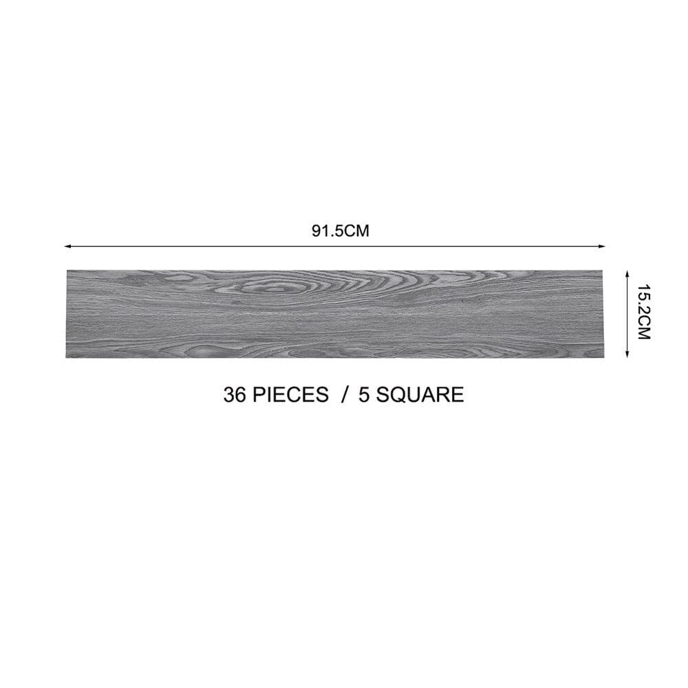 Rustic Lifelike Wood Grain Self-adhesive PVC Flooring Living and Home
