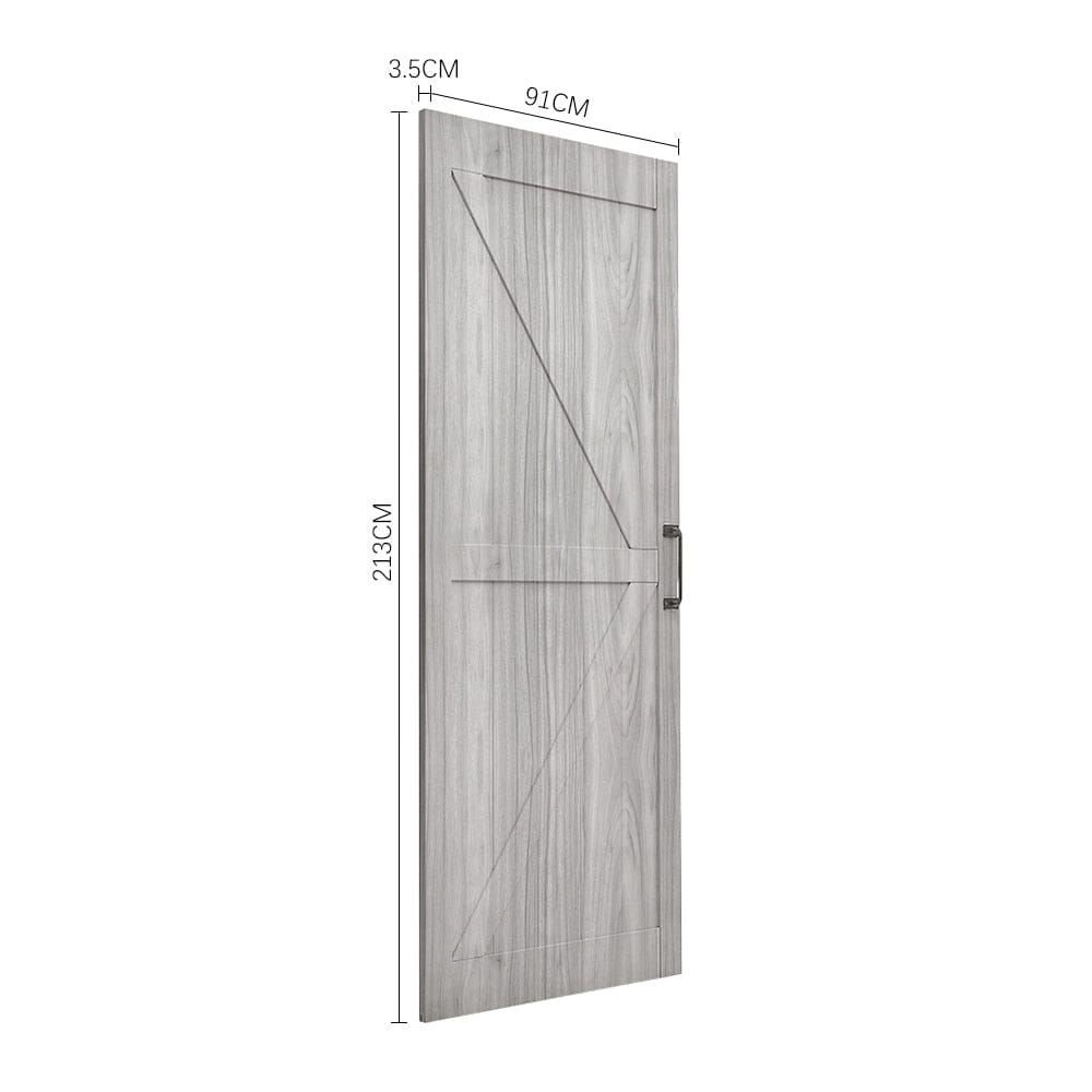 213cm Height Wooden Barn Door Sliding Doors with 200cm L Sliding Kit living room Living and Home