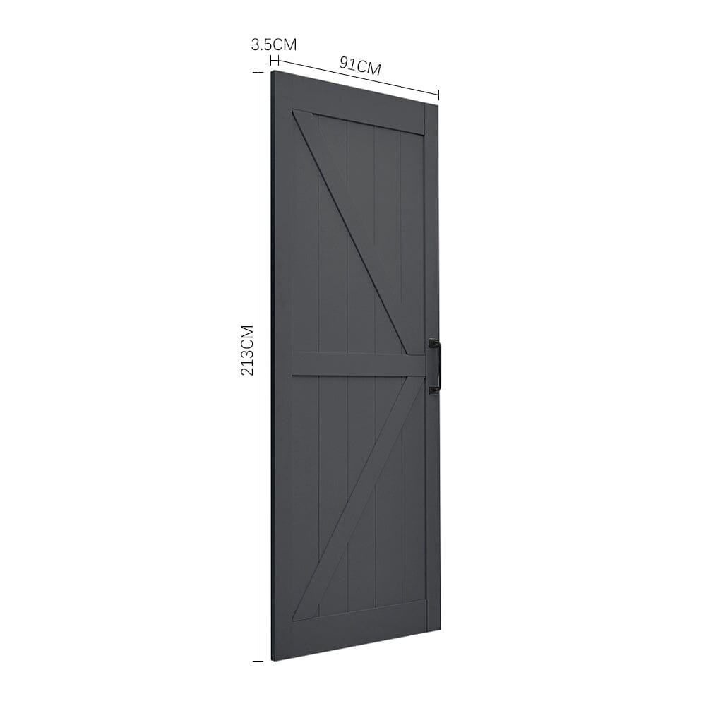 213cm Height Wooden Barn Door Sliding Doors with 200cm L Sliding Kit living room Living and Home