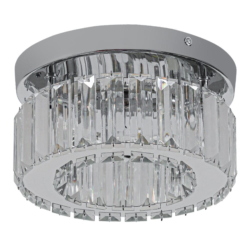 Modern Round Crystal Ceiling Light Living and Home