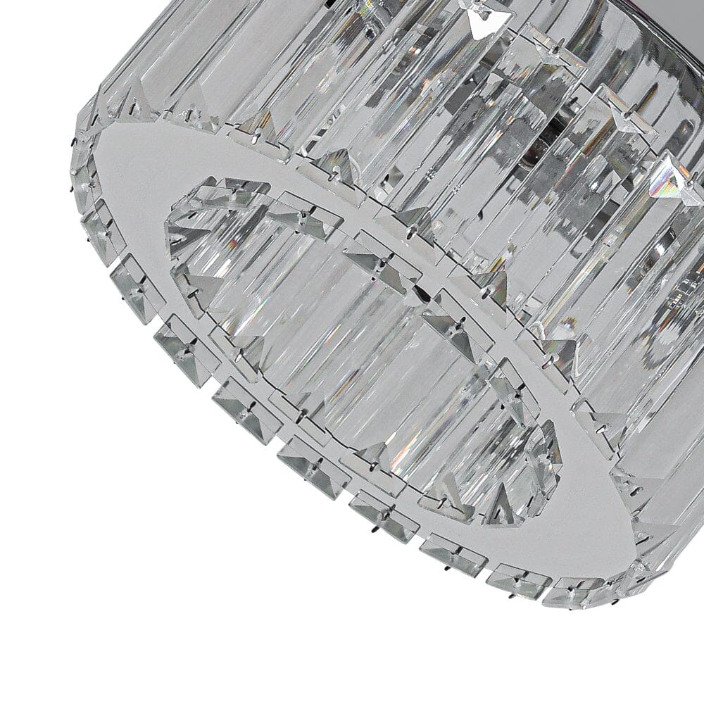Modern Round Crystal Ceiling Light Living and Home