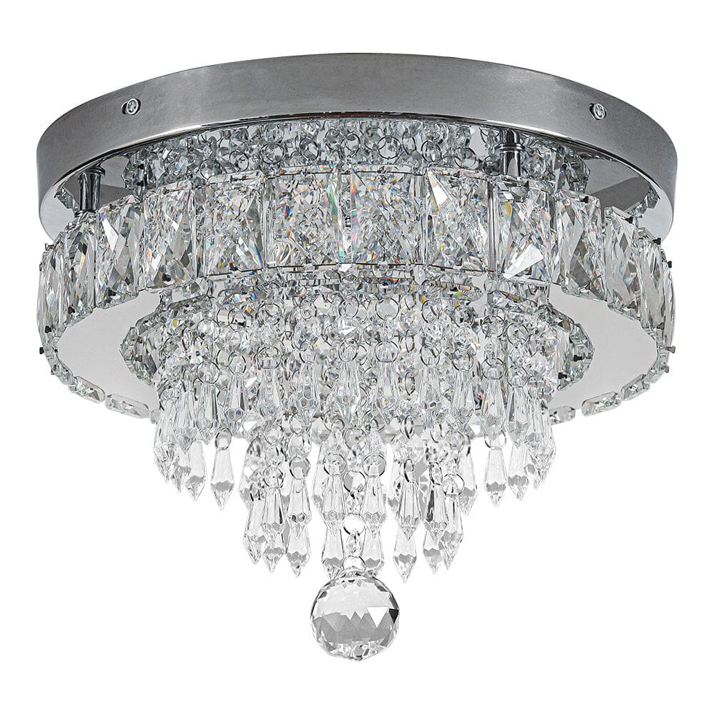 Elegant Crystal Round Ceiling Light Living and Home
