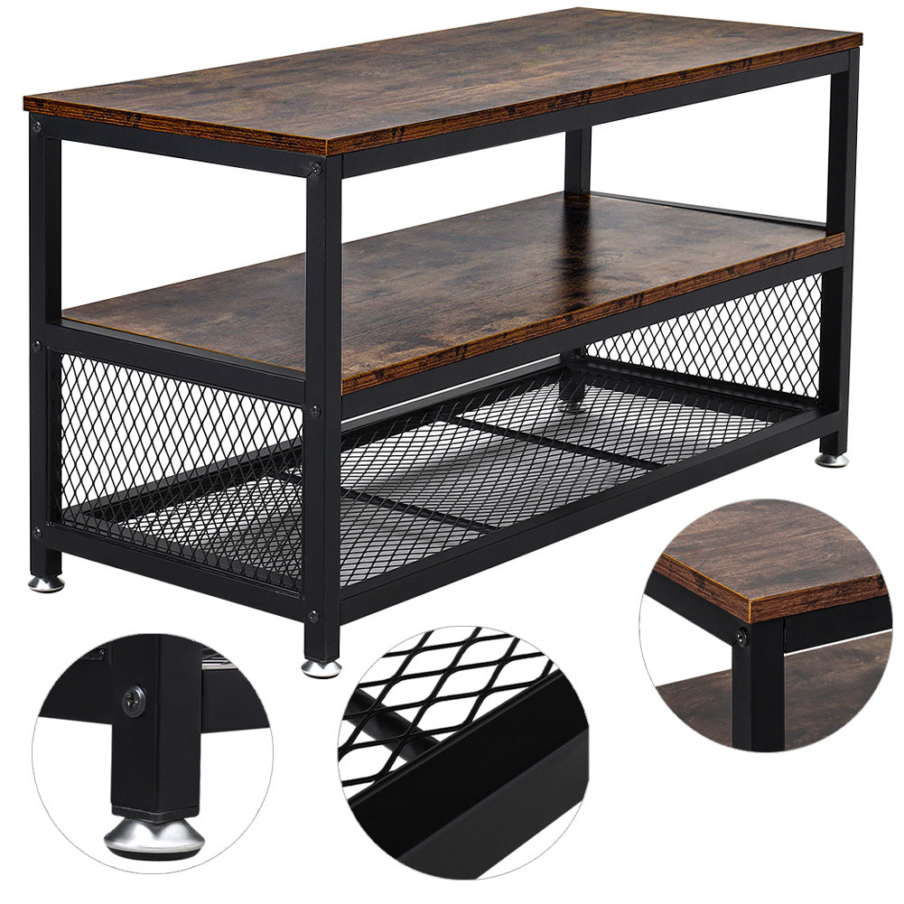 Industrial Rustic Wood TV Stand Industrial Style Furniture End Tables Living and Home