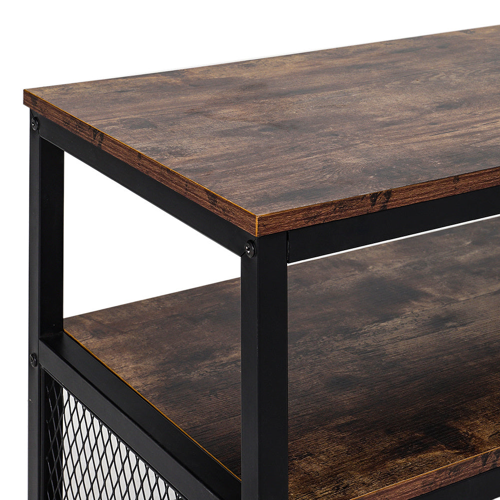 Industrial Rustic Wood TV Stand Industrial Style Furniture End Tables Living and Home