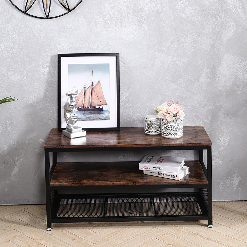 Industrial Rustic Wood TV Stand Industrial Style Furniture End Tables Living and Home