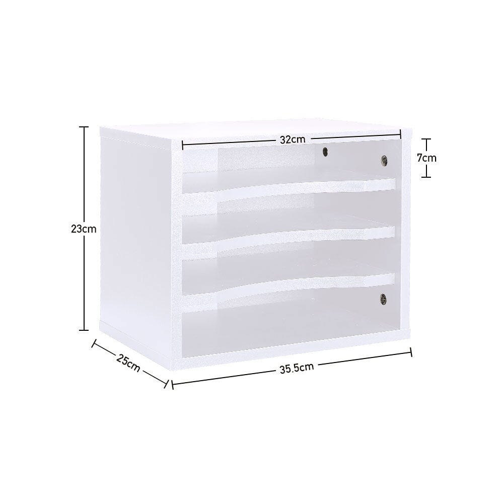 Deluxe 2-Tier Printer Stand with Adjustable Shelves Living and Home