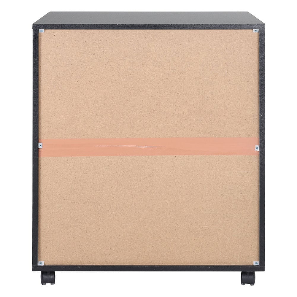 Black Printer Stand with Cabinet for Medium to Large Printers Living and Home