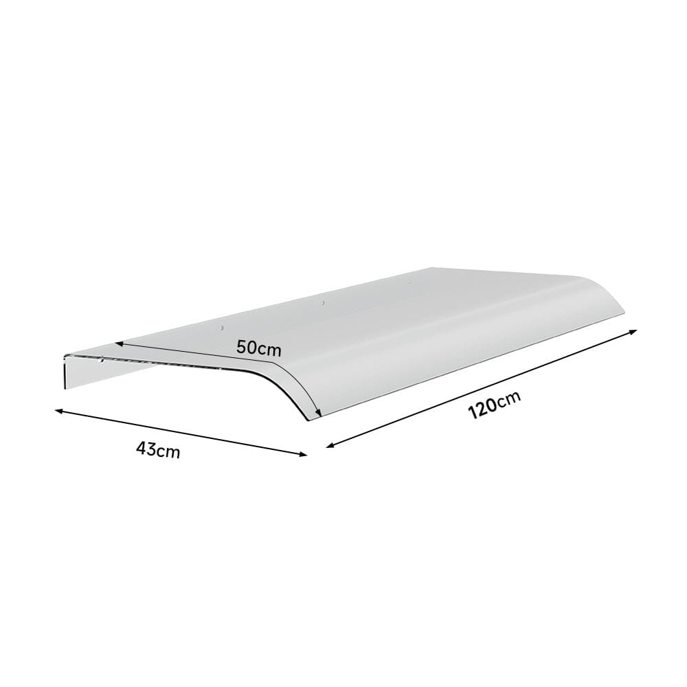 Transparent Window Door Awning Canopy 50cm Arc Living and Home 160 cm