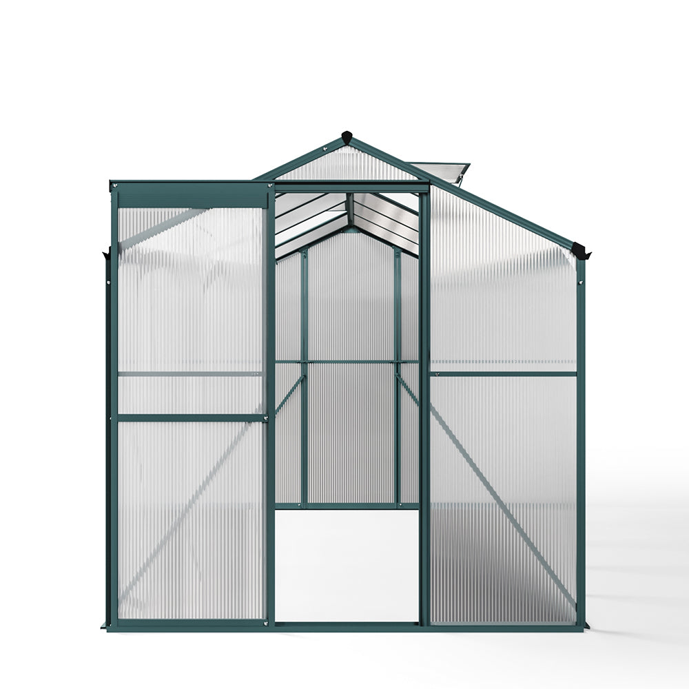 10' x 6' ft Garden Hobby Greenhouse Green Framed with 2 Vents Garden Storages & Greenhouses Living and Home