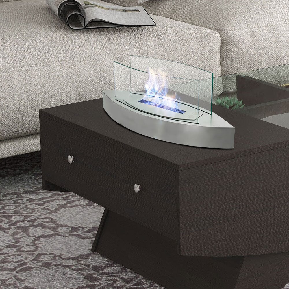 Unique Smokeless Stainless Steel Tabletop Ethanol Fireplace Living and Home