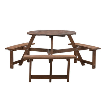 6 Seaters Wooden Outdoor Dining Sets