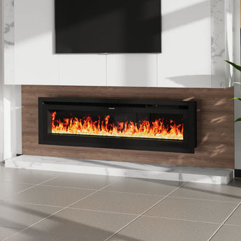 42/50 Inch Electrical Fireplace with Remote & Adjustable Heating Modes