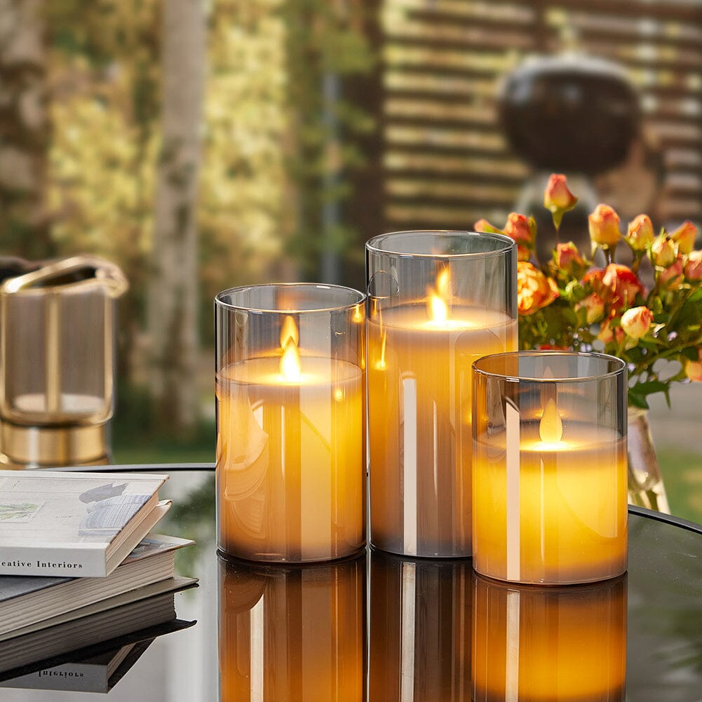 Elegant LED Remote-Controlled Flameless Candle Set Living and Home
