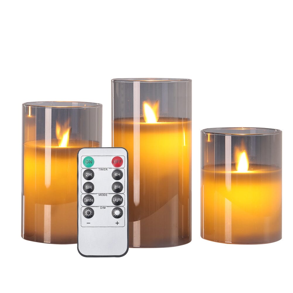 Elegant LED Remote-Controlled Flameless Candle Set Living and Home