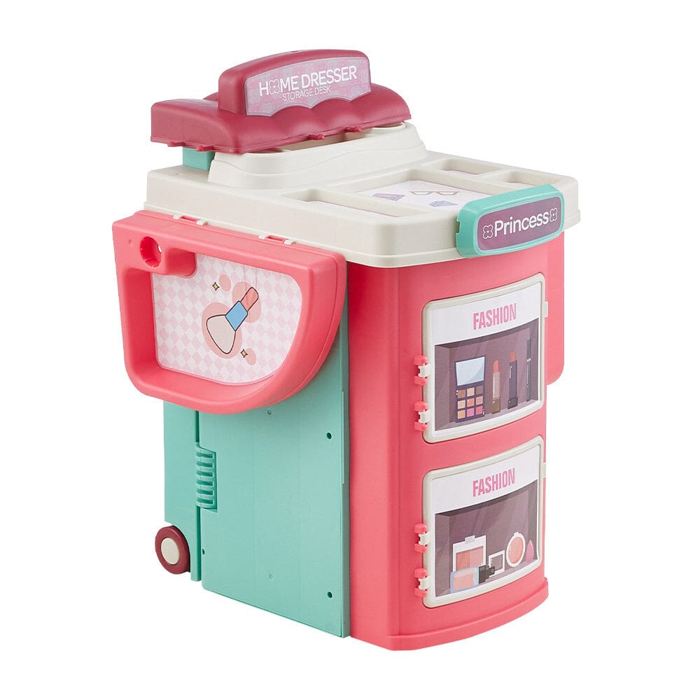 Fun Bucket-Shaped Toy Storage Vanity Table Living and Home