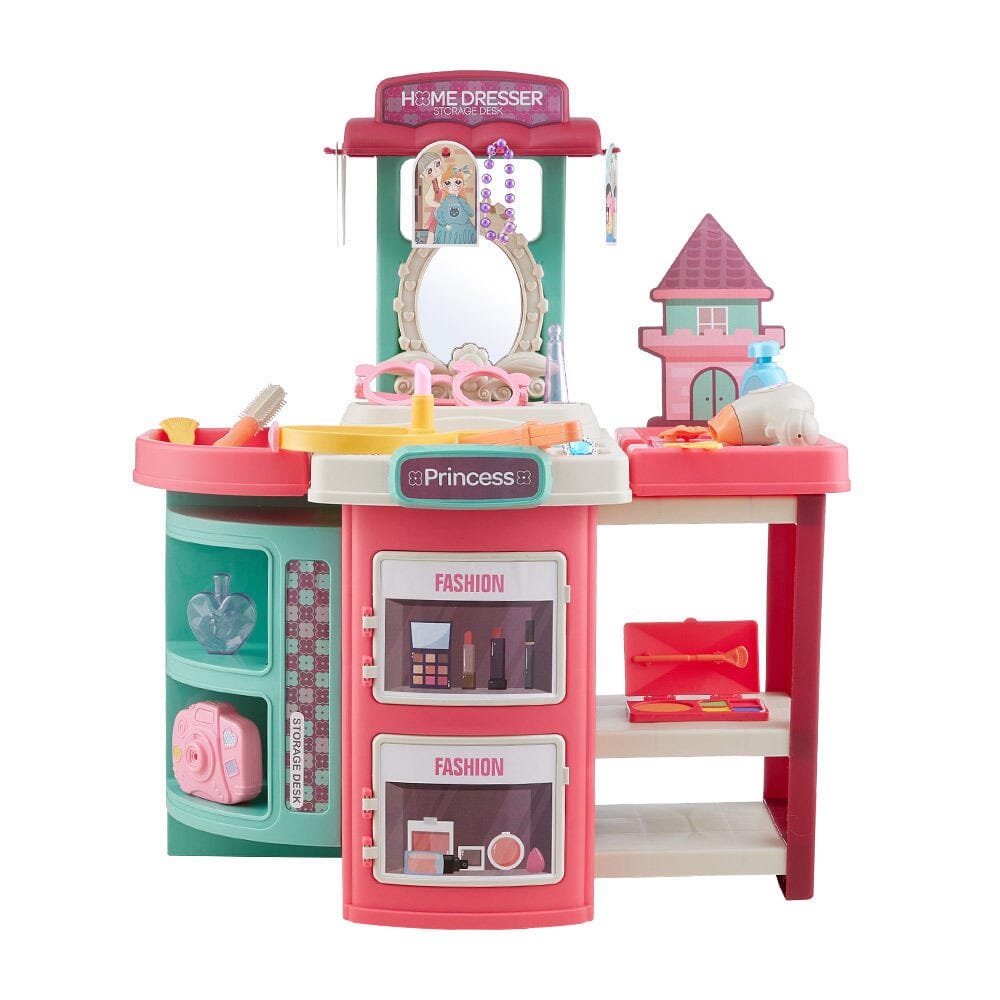 Fun Bucket-Shaped Toy Storage Vanity Table Living and Home