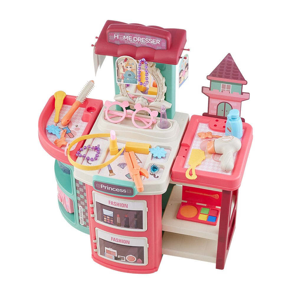 Fun Bucket-Shaped Toy Storage Vanity Table Living and Home