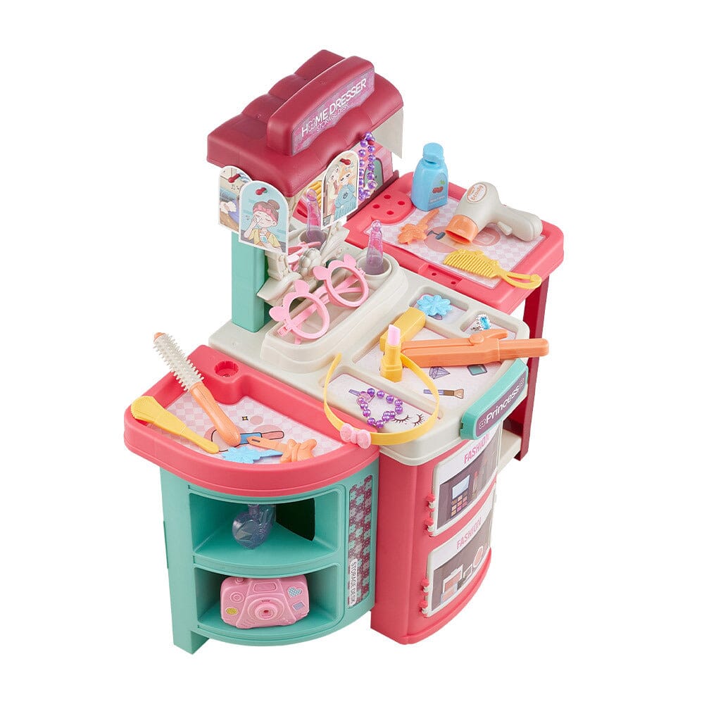 Fun Bucket-Shaped Toy Storage Vanity Table Living and Home