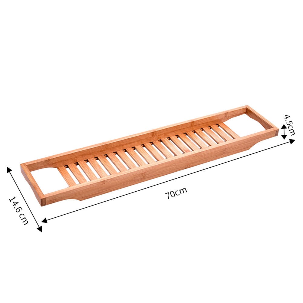 Bamboo Bath Tray for Bathroom Shower Caddies Living and Home