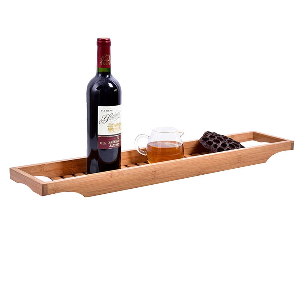 Bamboo Bath Tray for Bathroom Shower Caddies Living and Home