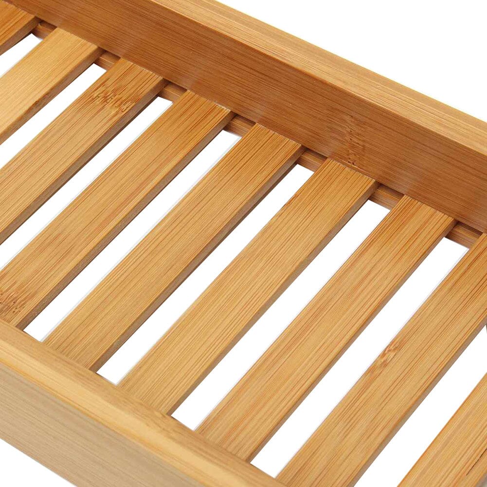 Bamboo Bath Tray for Bathroom Shower Caddies Living and Home