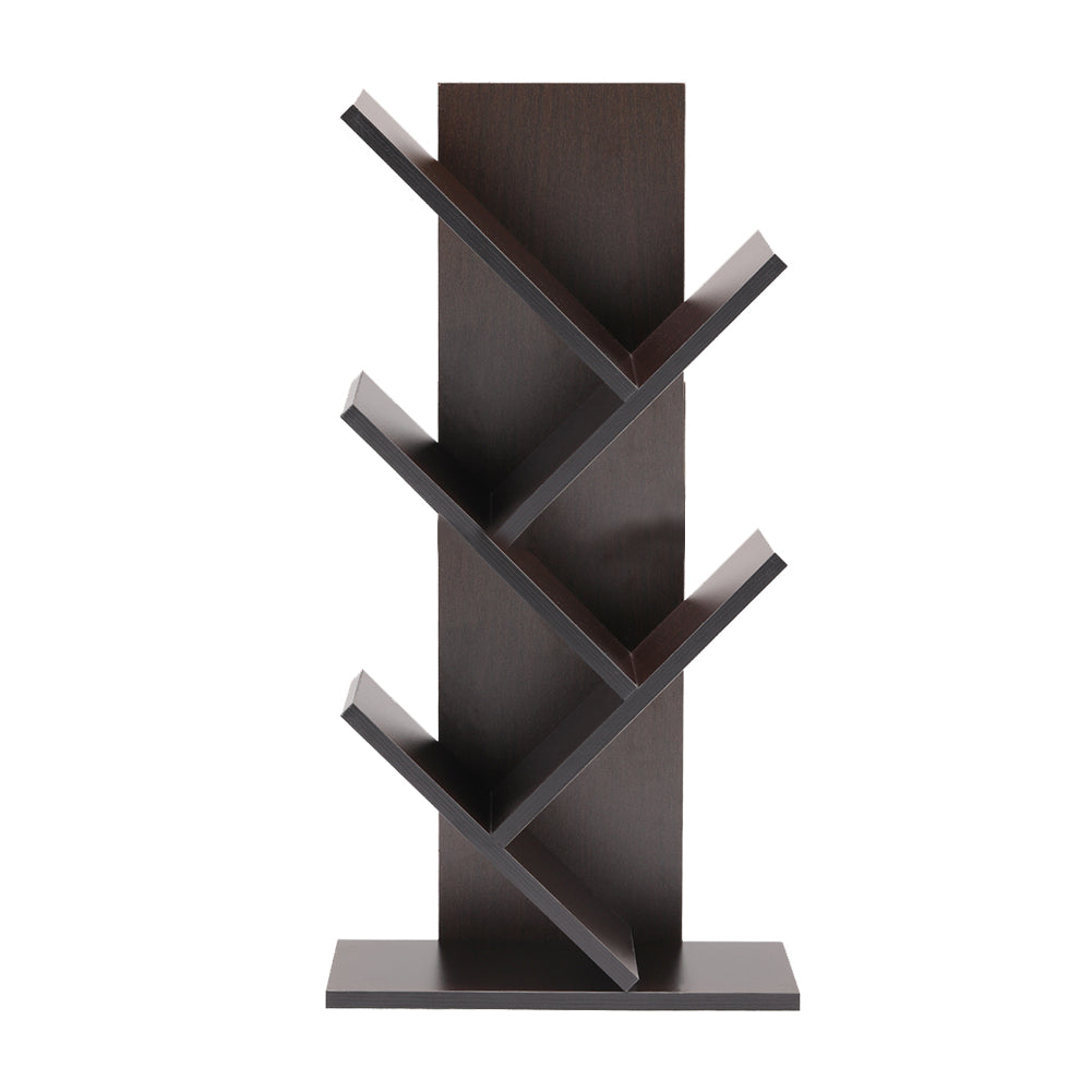 Freestanding Floor Bookshelf Wooden Tree-like Tabletop Display Shelf Shelves & Racks Living and Home