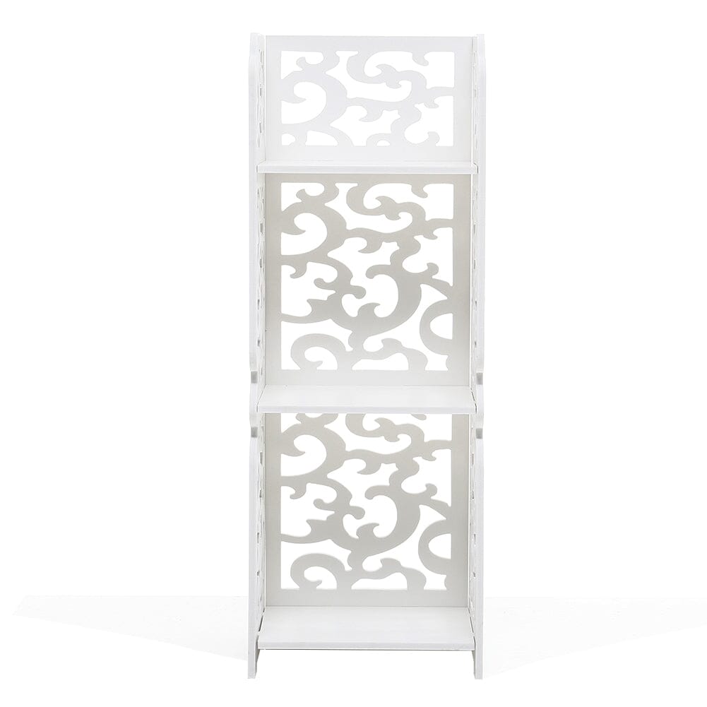 Rustic Small White Storage Display Shelving Unit Shelves & Racks Living and Home
