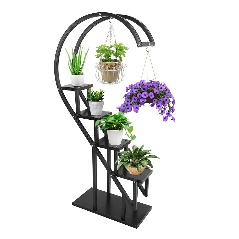 Creative Curved 4 Tier Plant Stand Bonsai Display Shelf Shelves & Racks Living and Home
