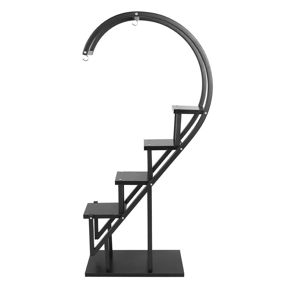 Creative Curved 4 Tier Plant Stand Bonsai Display Shelf Shelves & Racks Living and Home